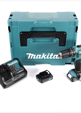 Makita HP 331 DYMJ 10,8 V Li-Ion Akku Schlag Bohr Schrauber im Makpac + 2x BL 1020 B 2,0 Ah Akku + DC 10 SA Schnellladegerät - Toolbrothers