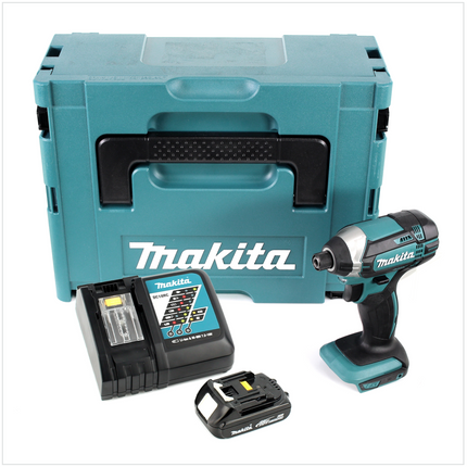 Makita DTD 152 RY1J 18 V Li-Ion Akku Schlagschrauber im Makpac + 1x BL 1815 N 1,5 Ah Li-Ion Akku + 1x DC 18 RC Schnell Ladegerät für Li-Ion Akku - Toolbrothers