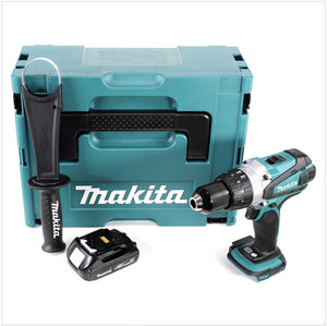 Makita DDF 458 Y1J 18V Akku Bohrschrauber 91 Nm im Makpac mit 1x BL1815N 1,5 Ah Akku