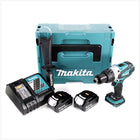 Makita DDF 458 RTJ 18 V Akku Bohrschrauber 91 Nm im Makpac mit 2x BL1850 B 5,0 Ah Akku und DC18RC Ladegerät - Toolbrothers