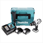 Makita DDF 458 W RMJ 18 V Akku Bohrschrauber 91 Nm in weiß im Makpac mit 2x 4,0 Ah Akku und Ladegerät - Toolbrothers