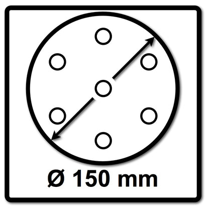 Festool Netzschleifmittel	STF D150 P180 GR NET/50 150 mm / 50 Stk. ( 203307 ) - Toolbrothers