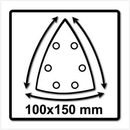 Festool Abrasivo de malla Granat Net STF DELTA P80 GR NET/50 - 50 unidades ( 203320 )