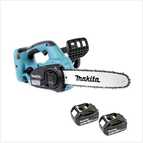 Makita DUC 302 T2 Akku Kettensäge 36V 30cm + 2x Akkus 5,0Ah - ohne Ladegerät - Toolbrothers