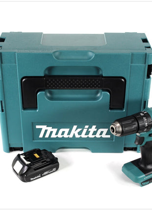 Makita DHP 483 Y1J Perceuse-visseuse à percussion sans fil 18V 40Nm + Makpac + 1x Batterie 1,5 Ah - sans chargeur