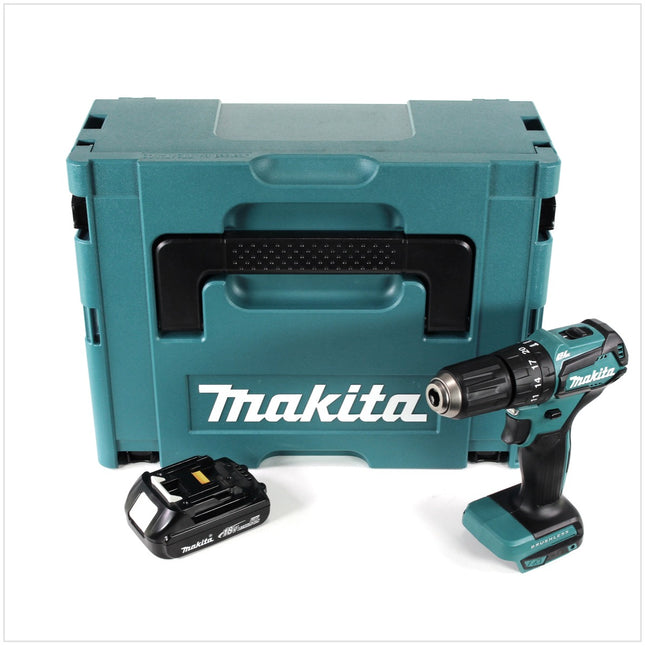 Martillo perforador sin cable Makita DHP 483 Y1J 18V 40Nm + Makpac + 1x batería 1,5 Ah - sin cargador