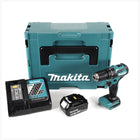 Makita DHP 483 RT1J Trapano avvitatore a percussione brushless a batteria 18 V in valigetta MAKPAC + 1x Batteria 5,0 Ah + Caricatore rapido