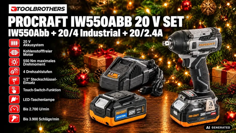 Toolbrothers Powertools Kalender 2026 – Procraft Industrial IW550Abb Edition, Gr. L