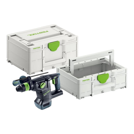 Festool KHC 18 EB-Basic cordless combihammer 18 V 2.6 J SDS-Plus Brushless ( 577447 ) + Systainer + Systainer ToolBox SYS3 TB M 137