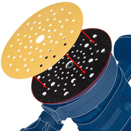 Bosch EXPERT C470 Sandpaper , 100x150mm, 7 holes, G120, for Multi sanders, 10 pcs. (2608901117)