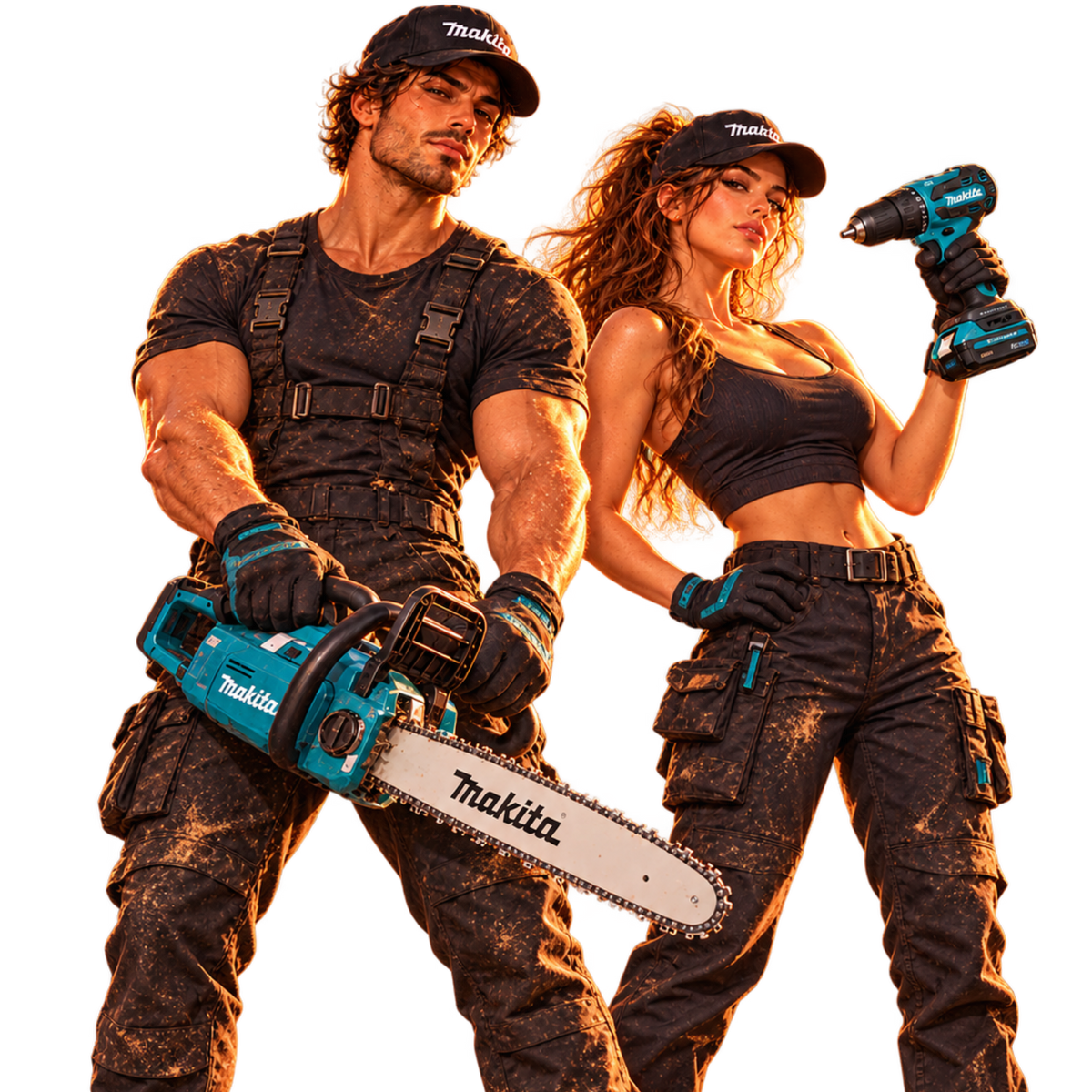 Zwei BROs mit Makita 18-V-Werkzeug