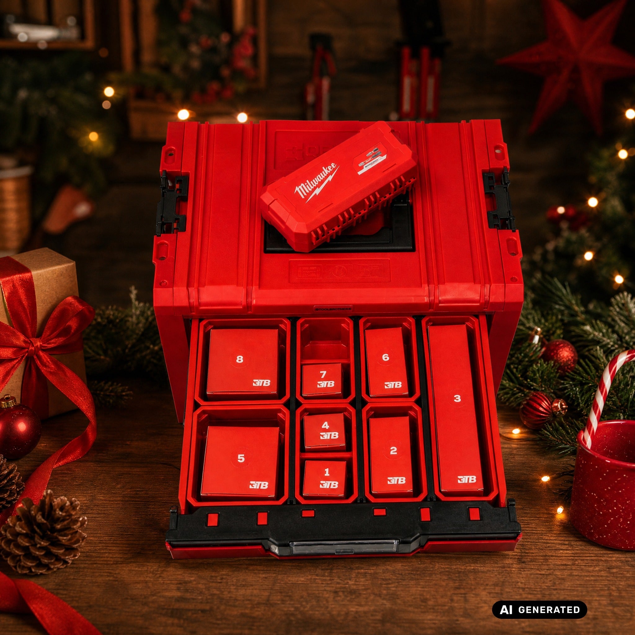 Toolbrothers RHINO Adventskalender 2026 - LIMITED RED MILWAUKEE EDITION